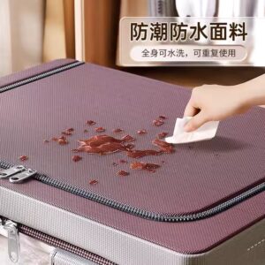 Cloth Steel Frame Folding Fabric Storage Box Bins Organizer For Clothes Boxes Basket Bedding Storage Bag - Image 6