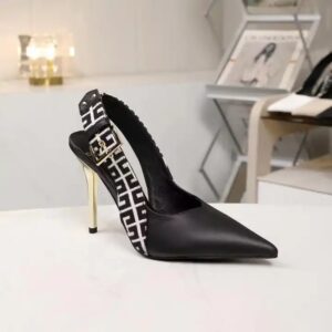 Women's Gold Genuine Leather Stiletto Heel Shoes Soft Summer High Heels Pointed Toe Buckle-Fastening Thin - Image 6