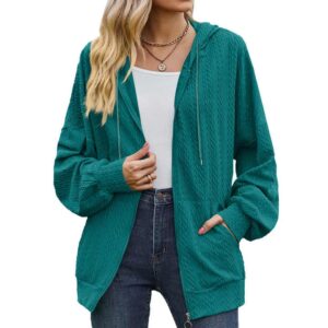 New arrivals women's hoodies sweatshirts with zipper blank formal long sleeve coat for women - Image 5
