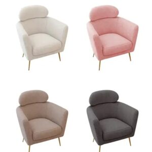 Nordic style white art Wool Sofa chair modern living room Leisure lounge Chair furniture single sofa armchair - Image 7