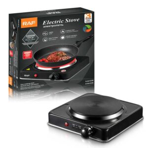 Single Burner Electric Hot Plate for Cooking Portable 1000w Easy to Clean Stainless Steel Stove - Image 1