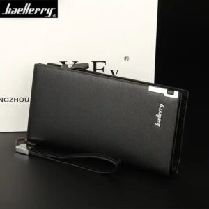 Wholesale popular black and brown long wallet Baellerry Brand newest designer wallet Fast delivery RTS PU wallets leather men - Image 4