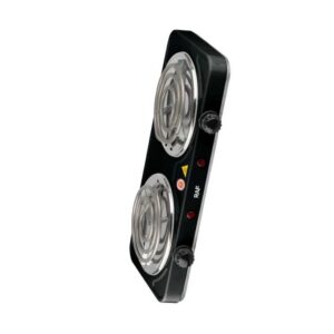 Portable Hot Plate Electric Cooking Stove Black 2 Burner Household Appliance Temperature Control - Image 5