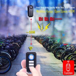 Wireless Remote Vibration Sensor Alarm bicycle alarms for bike anti theft alarm system - Image 7