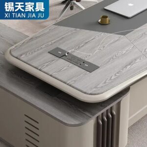 wood office furniture ceo luxury boss office furniture luxury Boss table manager desk ceo desk executive office desk - Image 7