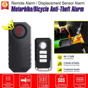 Wireless Remote Vibration Sensor Alarm bicycle alarms for bike anti theft alarm system - Image 3