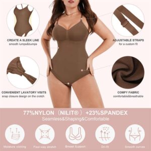 shapewear one piece bodysuit shapewear high compression thong shapewear for women tummy control - Image 3