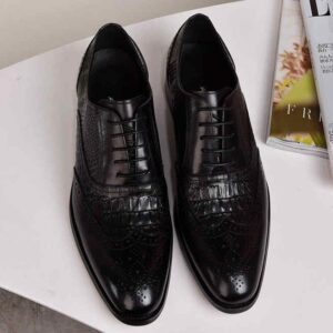 Men Dress Shoes Loafers Pointed Toe Men Office Business Shoes Luxury Wedding Shoes For Men - Image 4