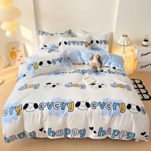 Hot Sale Print queen king size printed 4 piece bedsheets duvet cover bedding set - Image 7
