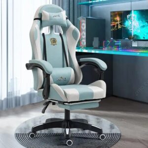 High Back Sillas Gamer Computer Racing Chair Adjustable Ergonomic Gaming Chair with Footrest - Image 1