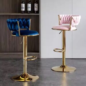 Height Adjustable Modern Bar Chair Swivel Bar Stool with Back Seat Very Comfortable Bar Chair - Image 7