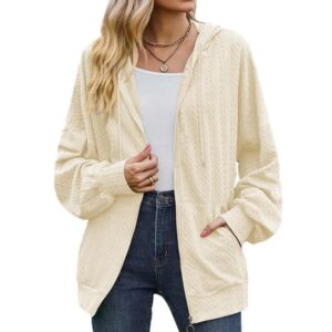 New arrivals women's hoodies sweatshirts with zipper blank formal long sleeve coat for women - Image 7