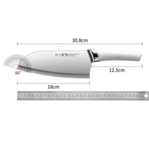 7 in Stainless Steel Slicing Knife Meat Cleaver Household Kitchen Knife with Plastic Handle - Image 7