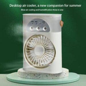 Hot Sale Mini Portable Table Personal Air Cooler Fan With 7 Colors Light Humidification Refrigeration - Image 7