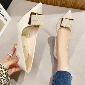 Elegant Design Women Pu Pointed Toe Sexy Shoes Office Ladies High Heels Pumps - Image 6