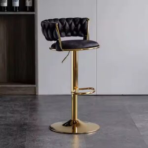 Height Adjustable Modern Bar Chair Swivel Bar Stool with Back Seat Very Comfortable Bar Chair - Image 5
