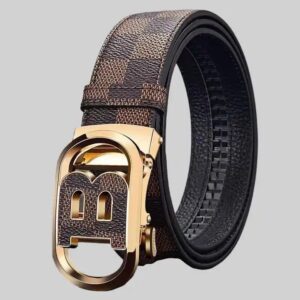Wanshui Men's genuine leather belt business automatic buckle cowhide belt simple fashion waistband brand designer belt - Image 7