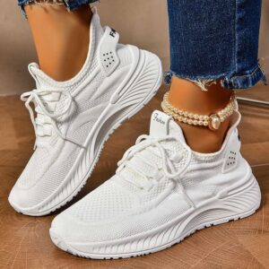 Women's Fashion Sneakers Breathable Casual and Sport Running Shoes in New Styles Wholesale Stock for Spring Season - Image 4