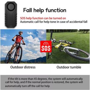 Wireless Remote Vibration Sensor Alarm bicycle alarms for bike anti theft alarm system - Image 4