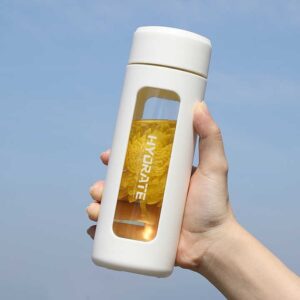 Travel Outdoor Water Bottles Best Selling Products 380ml Custom Clear Borosilicate Glass Water Bottle - Image 3
