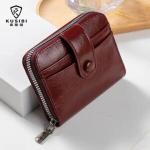 Multifunctional popular designer small ladies pouch coin purse bag card holder PU leather women wallets - Image 3