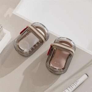 Portable Leak-Proof Durable Clear Soap Case Holder Travel Soap Container With Lid For Shower Bathroom - Image 7
