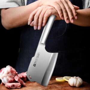 All steel bone chopping ax kitchen Bone Chopping Knife Bone Cleaver major Axes Knife - Image 3