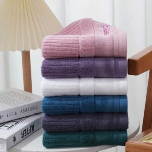 Wholesale Custom Luxury Towels Premium Soft 100% Cotton Bath Towel Set for Hotels in Gift Box - Image 3
