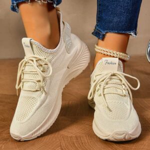 Women's Fashion Sneakers Breathable Casual and Sport Running Shoes in New Styles Wholesale Stock for Spring Season - Image 5