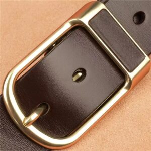 Vintage pin buckle belt fashion men business casual trousers jeans belt - Image 5