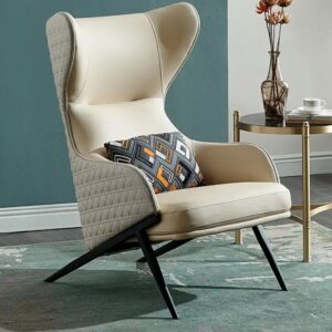 Nordic leisure single sofa chair pink modern living room lounge recliner chairs Luxury stainless steel lazy chair - Image 7