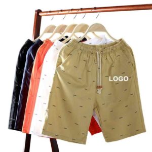 100% Cotton short plus size men's shorts pants summer casual beach odm oem blank shorts de hombre custom logo shorts men for men - Image 1