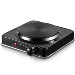 Single Burner Electric Hot Plate for Cooking Portable 1000w Easy to Clean Stainless Steel Stove - Image 4