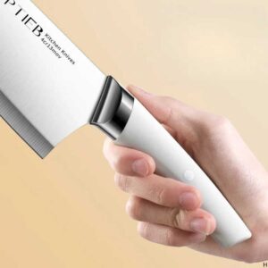 7 in Stainless Steel Slicing Knife Meat Cleaver Household Kitchen Knife with Plastic Handle - Image 6
