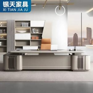 wood office furniture ceo luxury boss office furniture luxury Boss table manager desk ceo desk executive office desk - Image 3
