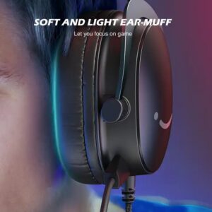 Fifine H9 Ampligame USB Wired Headphones 7.1 Channel Noise Cancelling Computer Headset 3.5mm Headset Gaming For PC PS5 Xbox NS - Image 5