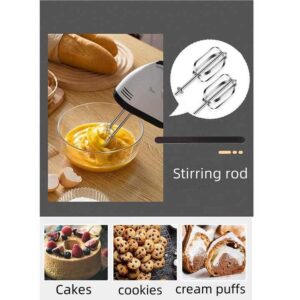 new style cake whisks handheld table dough mixer 7 speed control electric egg beater kneading stainless high capacity - Image 7