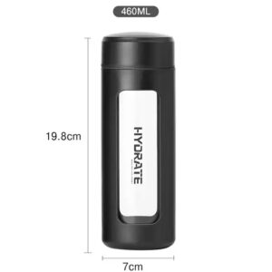 Travel Outdoor Water Bottles Best Selling Products 380ml Custom Clear Borosilicate Glass Water Bottle - Image 7