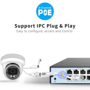 4K 8MP All in One HD NVR Kit 4CH 8CH 16CH POE Dome Bullet Camera Outdoor Motion Detection Alarm w/Audio Security Camera System - Image 5
