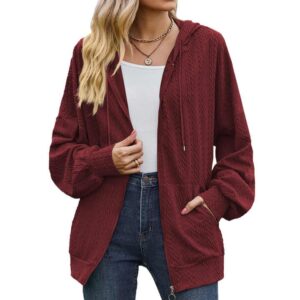 New arrivals women's hoodies sweatshirts with zipper blank formal long sleeve coat for women - Image 4
