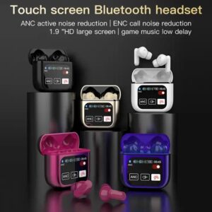 ANC+ENC super bass earphones neck band wireless earphones earphones headphones gaming in-ear headphones with touch screen SE60 - Image 3