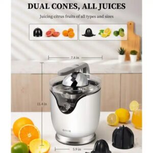 GDOR 150 Watts of Power for Orange Lemon Grapefruit Juice Extractor Spout Lock Electric Citrus Juicer Squeezer Stainless Steel - Image 6
