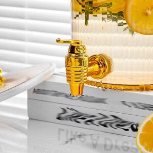 High-Temperature Resistant Plastic Water Bottle Faucet round round Cold Brew Drink Juice Bucket for Household Storage Parties - Image 5