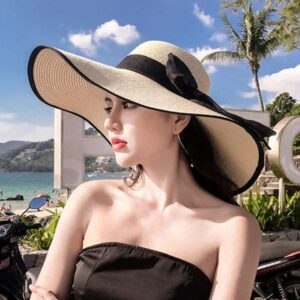 Korean Version Seaside Sunshade Big Brim Beach Hats For Women Summer Straw Cap - Image 3