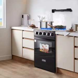 WINNING STAR ST-9613 Kj-28 4 Gas Burners Black Standing Cooking Stove Built-in All Gas Oven - Image 4