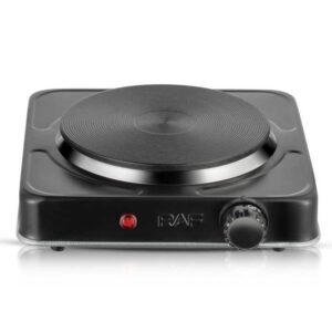 Single Burner Electric Hot Plate for Cooking Portable 1000w Easy to Clean Stainless Steel Stove - Image 5