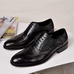 Men Dress Shoes Loafers Pointed Toe Men Office Business Shoes Luxury Wedding Shoes For Men - Image 5