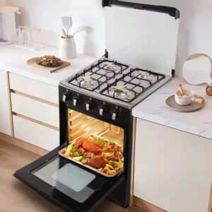 WINNING STAR ST-9613 Kj-28 4 Gas Burners Black Standing Cooking Stove Built-in All Gas Oven - Image 5