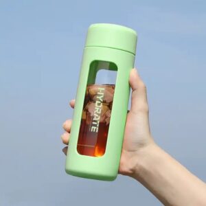 Travel Outdoor Water Bottles Best Selling Products 380ml Custom Clear Borosilicate Glass Water Bottle - Image 5