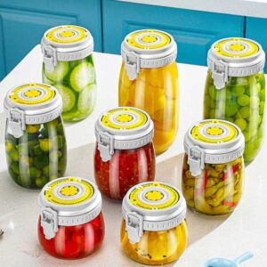 New design clear airtight food glass storage jar 500ml 750ml 1000ml 1500ml 2000ml be timed storage jar - Image 3